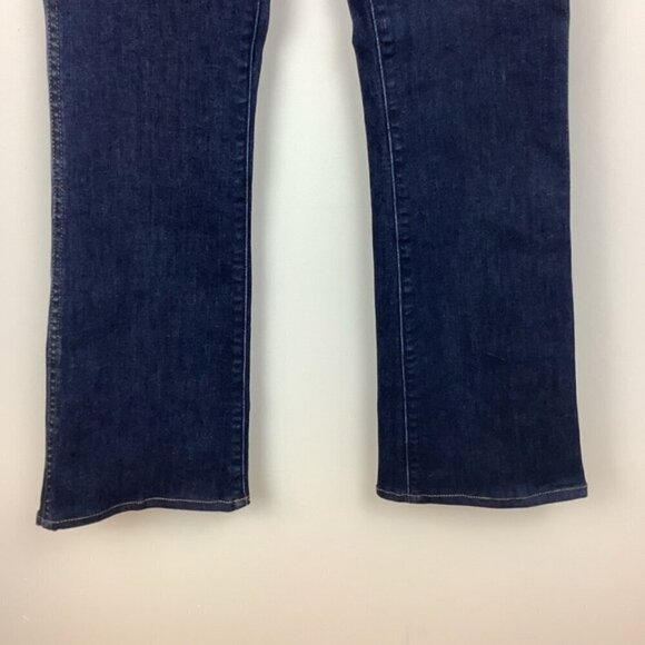 SUNDAY BEST LIGHTLY FLAIR LEG DARK DENIM JEANS 0 - Picture 4 of 11